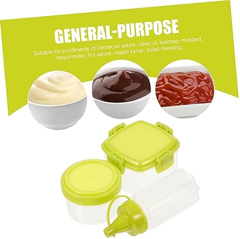 Homoyoyo 12-Piece Condiment Squeeze Bottles Set - Compact Durable