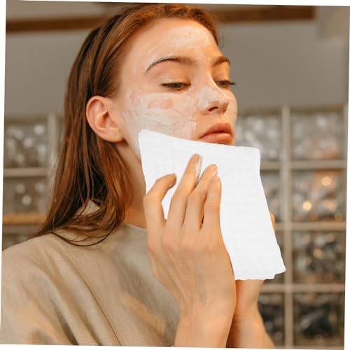 MERRYHAPY Square Cotton Washcloths 2-Pack - Soft Gentle Face Hand Cleaner