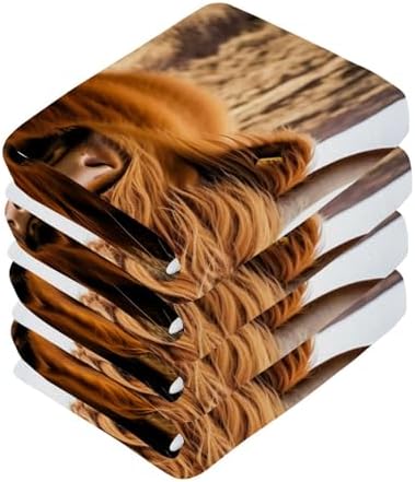 JUMBEAR Highland Cow Washcloths 2 Pack