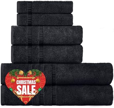 Cottonia 6-Piece Luxury Towel Set - Soft Absorbent Eco-Friendly