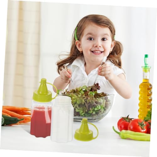 4-Pack Mini Squeeze Condiment Bottles for Outdoor KitchenUse