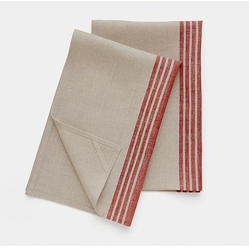 Solino Home Premium 100 Pure Linen Kitchen Towels Set of 2
