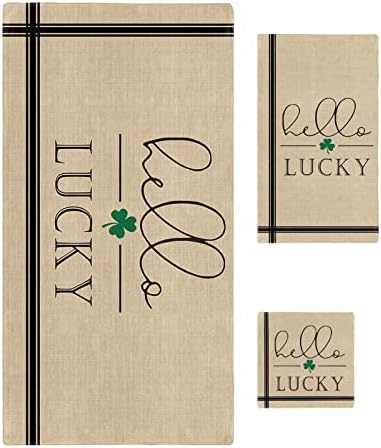 Anzona St Patricks Day 3 Piece Bath Towel Set