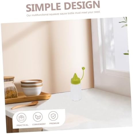 4-Piece Set of Eco-Friendly Olive Oil Condiment Squeeze Bottles