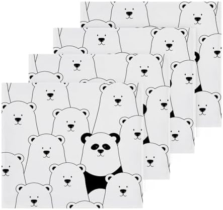 Xigua White Polar Bear Washcloth