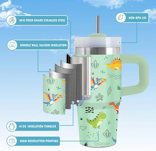 Dino Themed Tumbler Fun for Kids