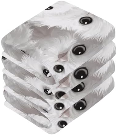 Fluffy 12x12in Washcloths Face Hand Towels 2-Pack of Soft Cotton Washcloths