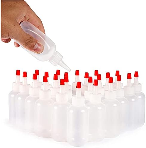 Juvale Boston Round Squeeze Bottles