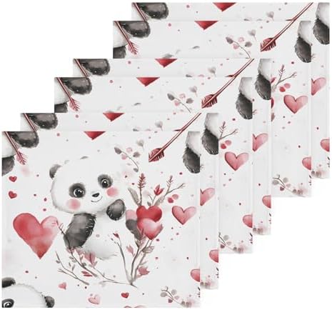 FUGIDO Valentines Day Panda Washcloth Set - Premium Soft 2-12_pack