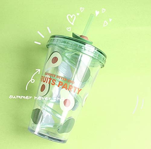 Stylish Fruit Kid Travel Tumbler with Straw Keychain Gift