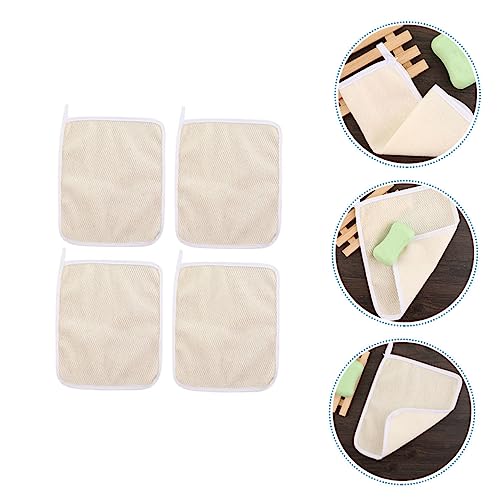 BESTYASH 4pcs Exfoliating Back Scrubber Body Towels