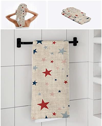 Independence Five-Pointed Star Shining 3-Piece Bath Towels Set