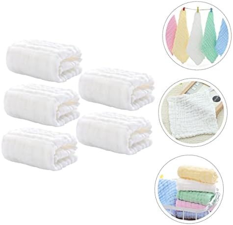 5pcs Muslin Washcloths for Newborns Soft Durable Absorbent