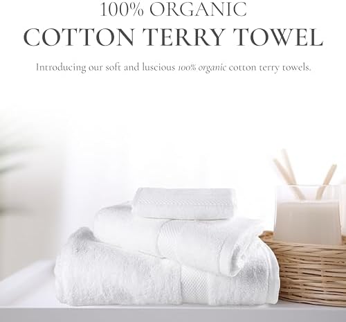 Sleep Beyond Organic Terry Washcloth 12x12 with Carry Bag