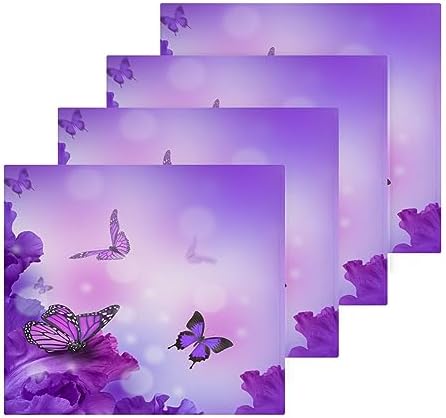 Stunning Butterfly Washcloth Set for Face Hand and Spa Use