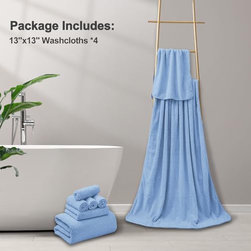 Bath Time Bliss 4-Piece Washcloth Set