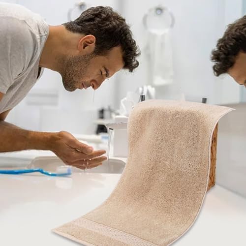 Generic Pure Cotton Washcloth Absorbent Lightweight Machine Washable