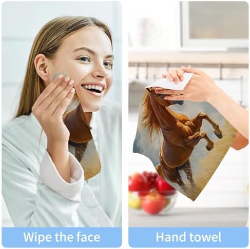 Almond Brown Washcloths Soft Cotton Towels for Bathroom Grooming and More