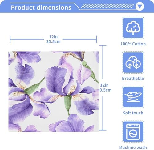 SiviYo Small face Cotton Washcloth Set Eco-friendly 12x12inch