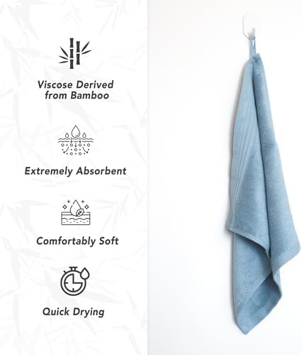 Premium Viscose Bamboo Washcloth Set - 13x13 in x4