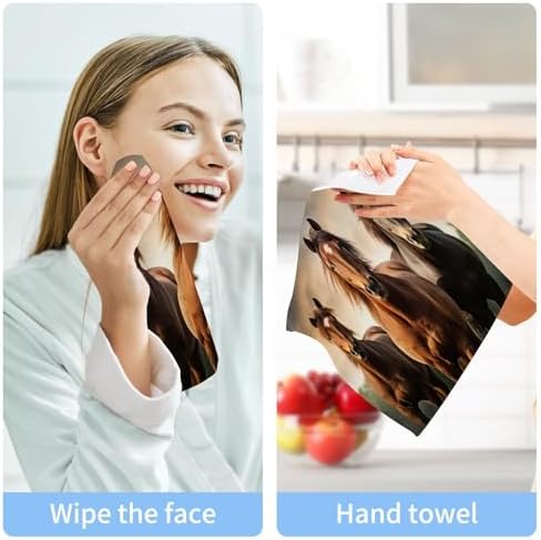 Kigai Soft Cotton Washcloths 2 Pack 12x12 Inches Premium Quick Dry Face Towel