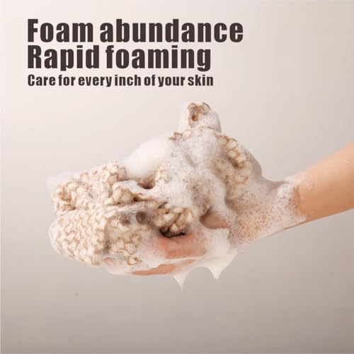 Eco-Friendly Jute Back Body Exfoliating Washcloth Towel for Men Women
