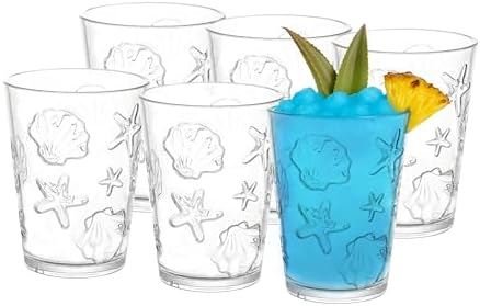 KLIFA Hawaii Series 152 Ounce Shatterproof Tumblers Set of 6