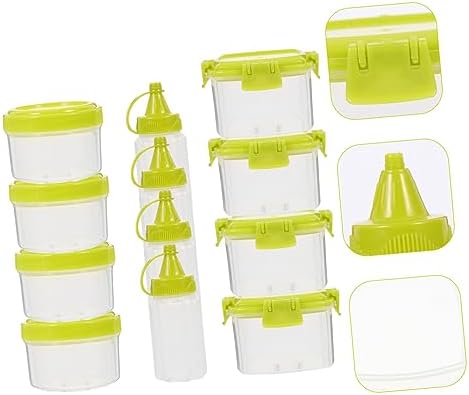 Homoyoyo 12-Piece Condiment Squeeze Bottles Set - Compact Durable