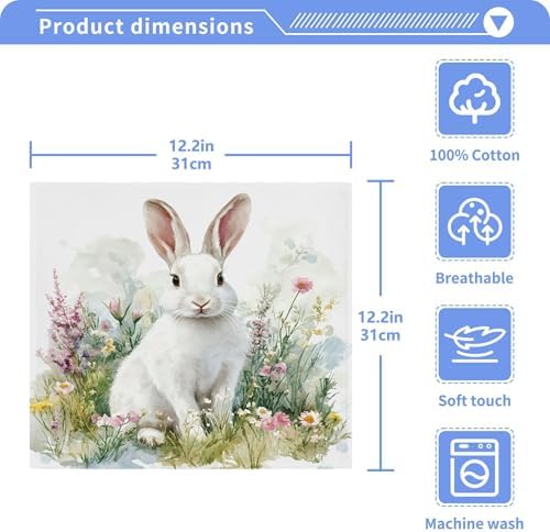 Kigai Cute Rabbit Washcloth Set