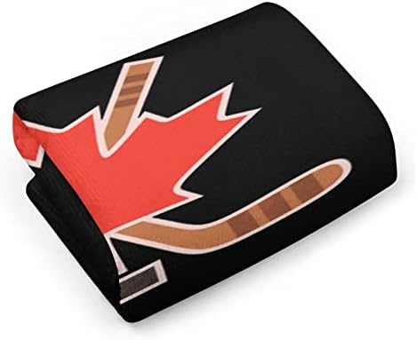 Cute Printed Canada Maple Hockey Hand Towels for Home Kitchen