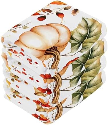 autumn watercolor washcloths set - multi purpose