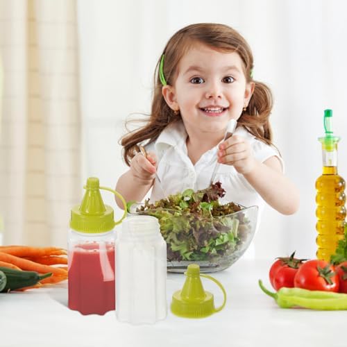 4-Piece Condiment Squeeze Bottles 30ml Compact Durable and Easy to Use