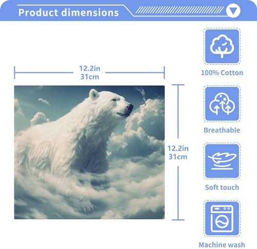 Polar Bear Washcloth 2-Pack