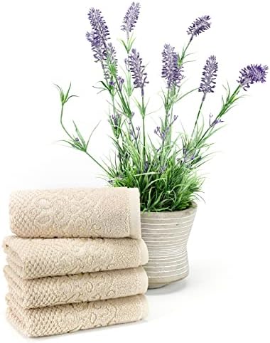 EastNBlue Galata Premium 100 Turkish Cotton Washcloths 4 Pack