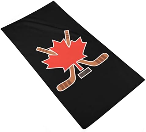 Cute Printed Canada Maple Hockey Hand Towels for Home Kitchen