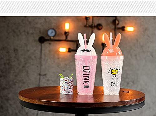 Seelucky Bunny Travel Tumbler with Straw No-Ice Requirement Leak-Proof Durable