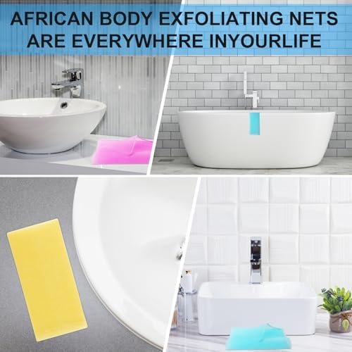 4 Pack Exfoliating Scrub Towels for Dead Skin Removal Smooth Radiant Skin