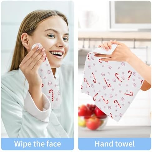 Stylish Christmas Candy Washcloth Set