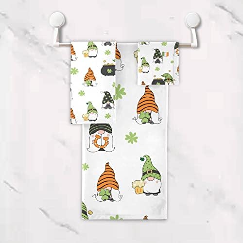 DOMIKING Gnome St Patrick Day Towel Set of 3