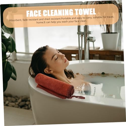 Healeved 4-Piece Square Face Towels Soft Nonwoven for Daily Use