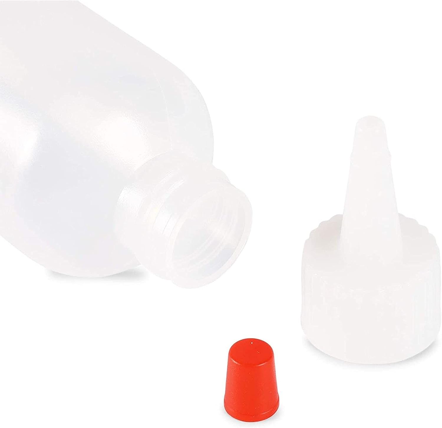 Juvale Boston Round Squeeze Bottles