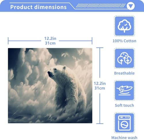 PolarBear Washcloth - 12x12 inch