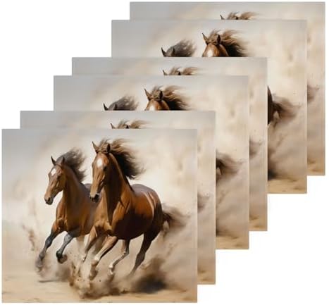 YETTASBIN Horse Washcloths 2 Pack Soft Cotton Towels