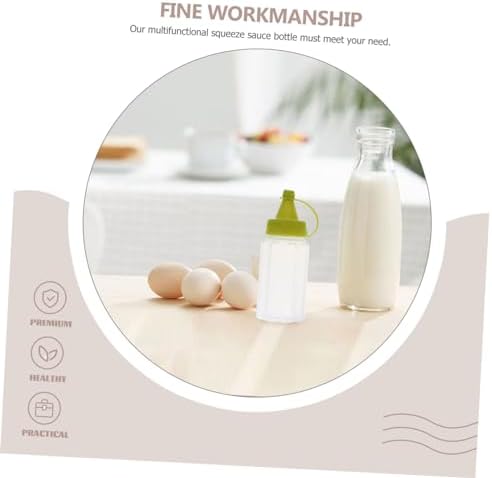 4-Piece Set of Eco-Friendly Olive Oil Condiment Squeeze Bottles