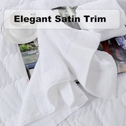 Luxury 100 White Cotton Washcloths for Bathroom Beyond
