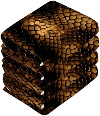 Snakeskin Pure Cotton Washcloths Set