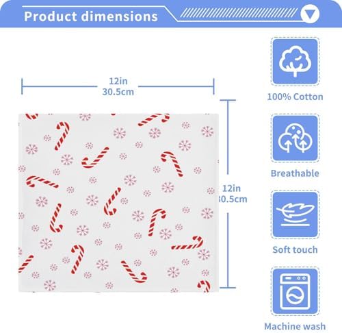 Stylish Christmas Candy Washcloth Set