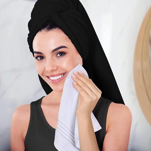 Effortless Clean 12 x 12 Inch Set Diamond Terry Cotton Washcloths