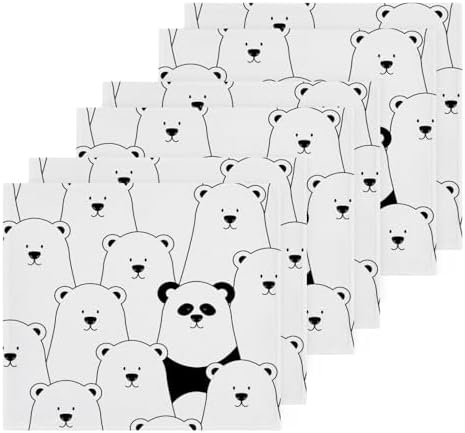 Xigua White Polar Bear Washcloth