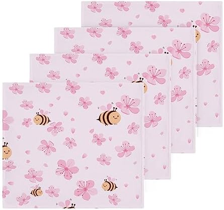 Luxury Pink Cherry Blossom Bath Towels 2 Pack